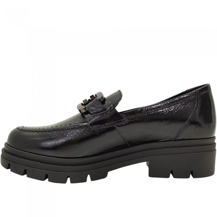 Loafers Chunky Λουστρίνι Δέρμα Ragazza 0479 Μαύρο/Λουστρίνι