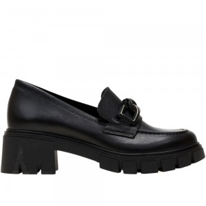 Δερμάτινα Loafers Chunky Ragazza 0751 Μαύρο