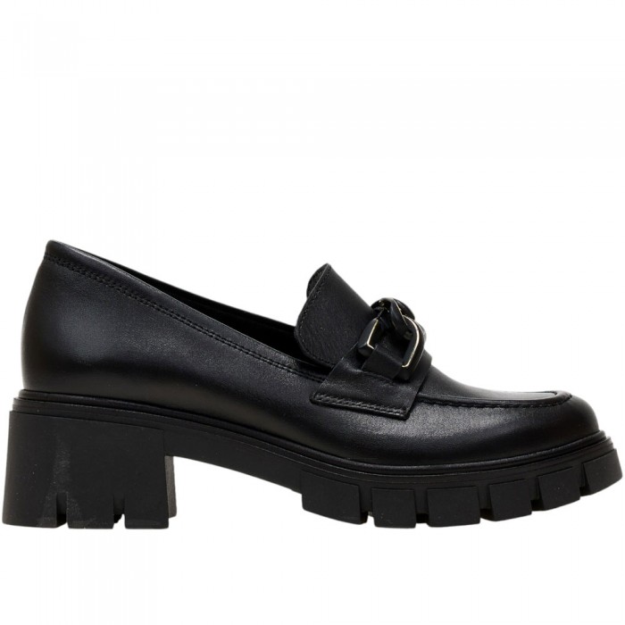 Δερμάτινα Loafers Chunky Ragazza 0751 Μαύρο