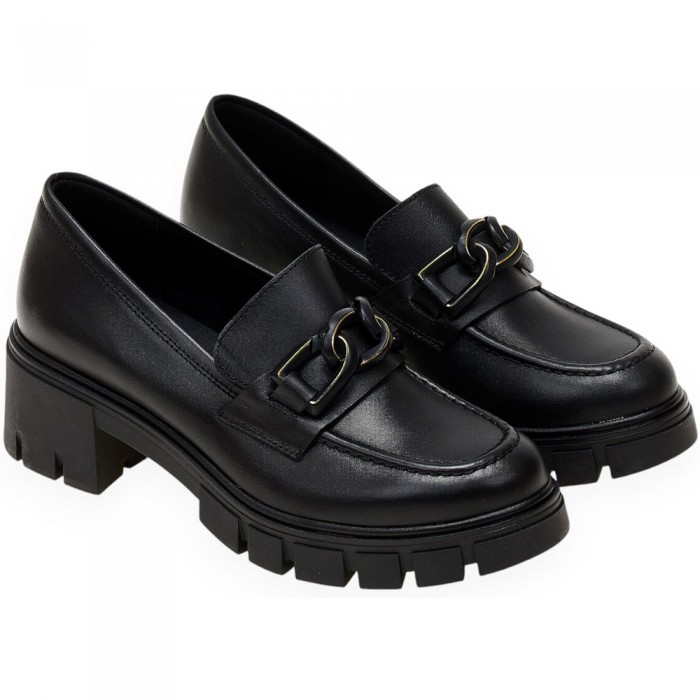 Δερμάτινα Loafers Chunky Ragazza 0751 Μαύρο