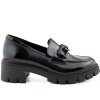 Λουστρίνι Δερμάτινα Loafers Chunky Ragazza 0751 Μαύρο/Λουστρίνι