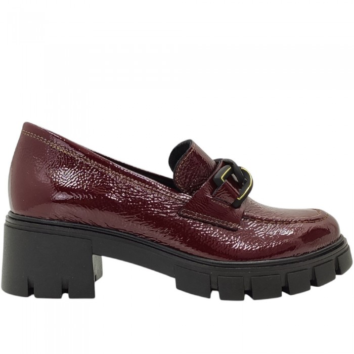 Λουστρίνι Δερμάτινα Loafers Chunky Ragazza 0751 Μπορντό/Λουστρίνι