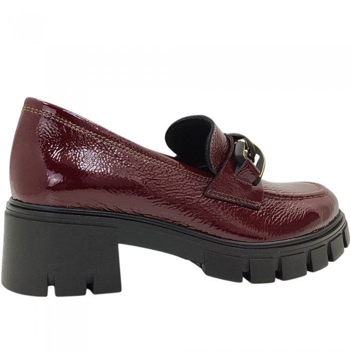 Λουστρίνι Δερμάτινα Loafers Chunky Ragazza 0751 Μπορντό/Λουστρίνι