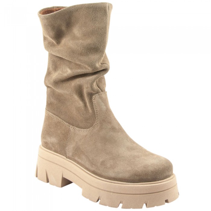 Καστόρινες Μπότες Με Σούρα Ragarazza 0256 Πούρο