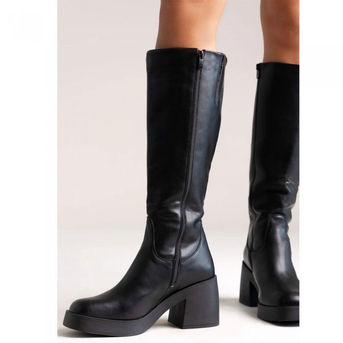 Μπότες Με Τακούνι Ragazza 0477 Μαύρο