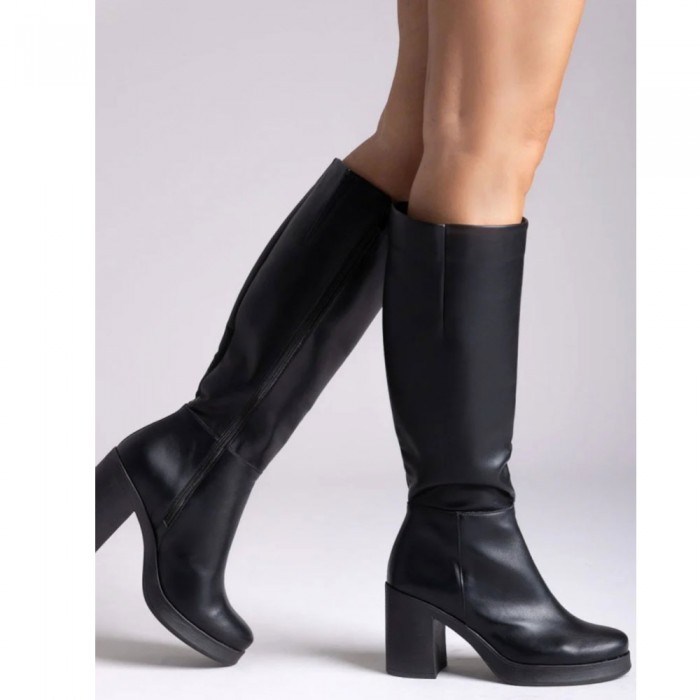 Μπότες Με Τακούνι Ragazza 0638 Μαύρο