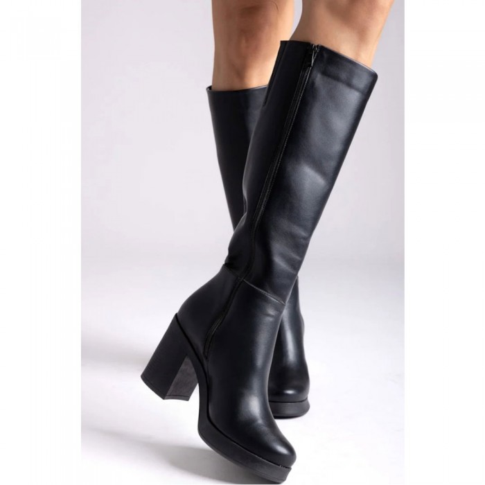 Μπότες Με Τακούνι Ragazza 0638 Μαύρο