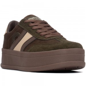 Refresh Γυναικεία Sneaker με Δίπατη Σόλα & Memory Foam 176234 Χακί / Μπεζ