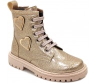 Ricco Μποτάκια Λουστρίνι Με Φερμουάρ 1884 Χρυσό Glitter