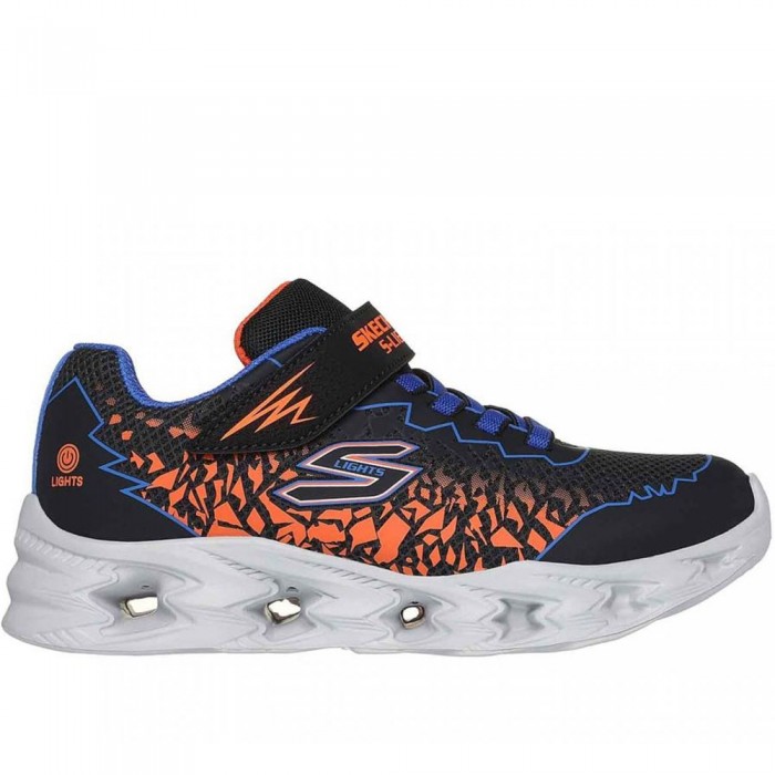 Αθλητικά Με Φωτάκια Skechers - Zorento 400603L/BBOR Μαύρο/Πορτοκαλί