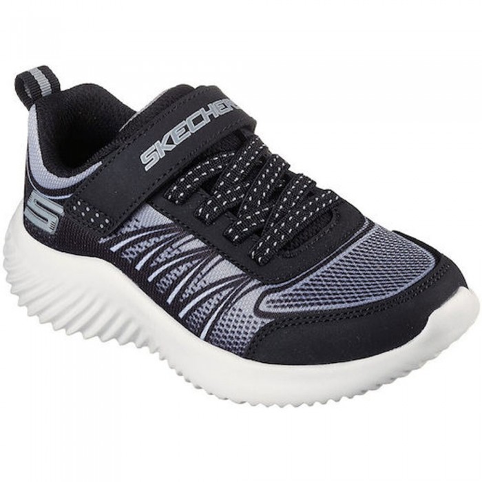 Αθλητικά με Αυτοκόλλητο Skechers Bounder Zatic 403737L/BKSL Μαύρο/Γκρι