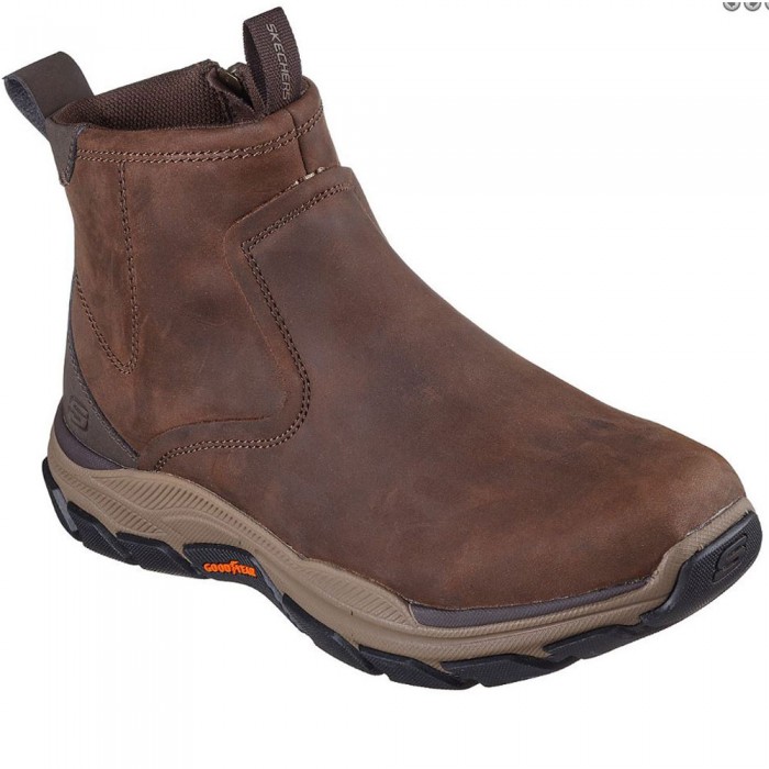 Δερμάτινα Μποτάκια Skechers - Evanston 205176/COC Καφέ