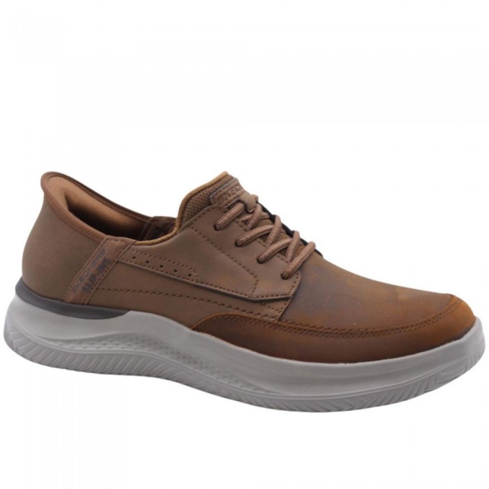 Δερμάτινα Sneakers Skechers - Rory 205211/CDB Καφέ