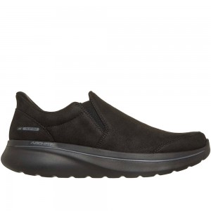 Ανατομικά Ανδρικά Παπούτσια Skechers Hands Free Slip-ins GO WALK Arch Fit N-Joy 217089/BBK Μαύρο