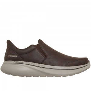 Ανατομικά Ανδρικά Παπούτσια Skechers Hands Free Slip-ins GO WALK Arch Fit N-Joy 217089/BRN Καφέ Ανατομικά Ανδρικά Παπούτσια Skechers Hands Free Slip-ins GO WALK Arch Fit N-Joy 217089/BRN Καφέ