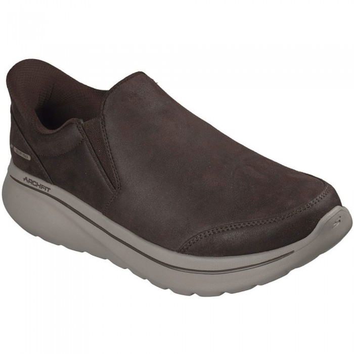 Ανατομικά Ανδρικά Παπούτσια Skechers Hands Free Slip-ins GO WALK Arch Fit N-Joy 217089/BRN Καφέ
