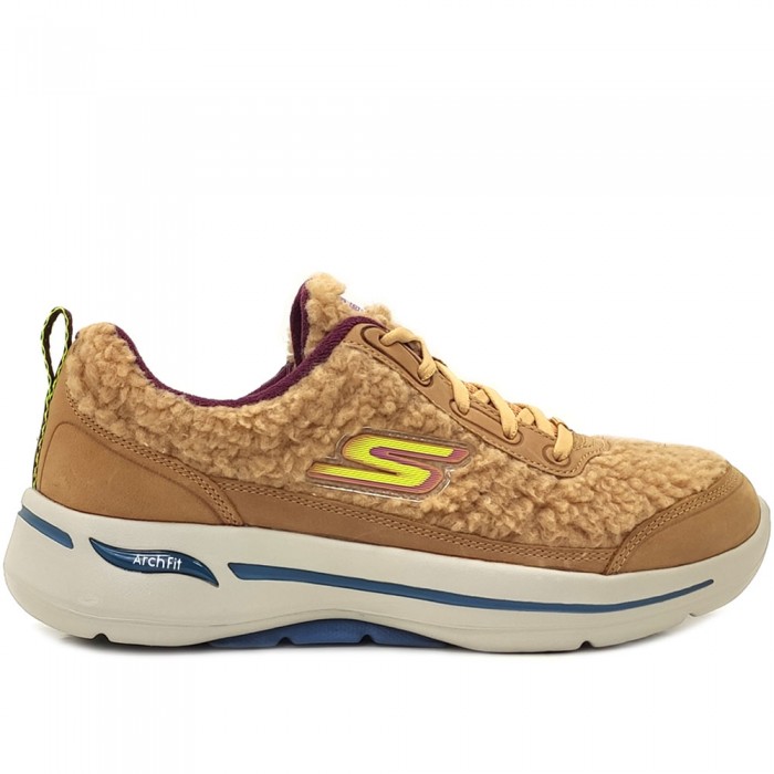 Γυναικεία Skechers Go Walk Arch Fit - Snow Bound 124420/TAN Ταμπά