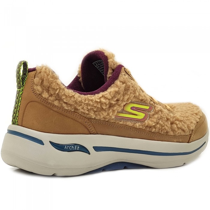 Γυναικεία Skechers Go Walk Arch Fit - Snow Bound 124420/TAN Ταμπά