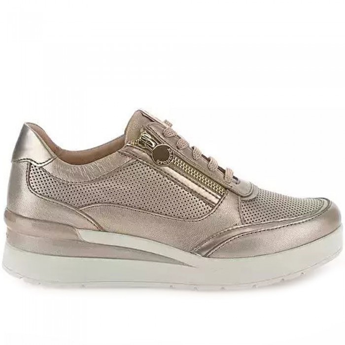 Δερμάτινα Sneakers Stonefly - Laminated 220738 Μπεζ