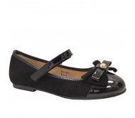 Μπαλαρίνες Σουέτ/Λουστρίνι Toyiti L42485 Μαύρο