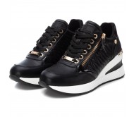 Xti Sneakers Πλατφόρμα Δετά 143071 Μαύρο