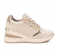 Xti Sneakers Πλατφόρμα Δετά 143071 Μπεζ